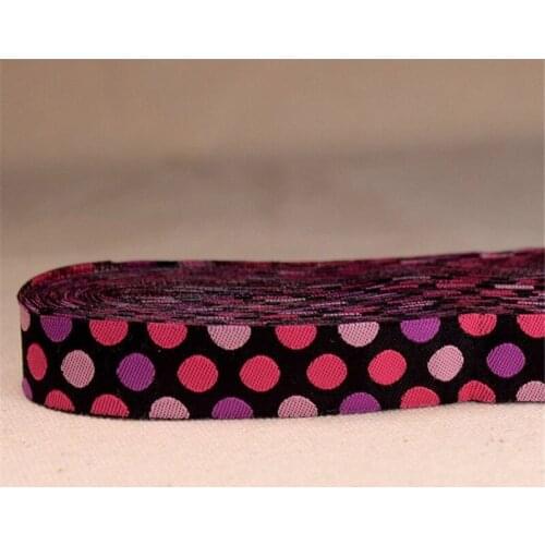 2016 NEW wholesale 5/8" 16mm The Colours Of The Rainbow 10 Yards/20 Yard 100% Polyester Woven Jacquard Ribbon For DIY Dog Collar