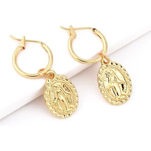 Женские золотые серьги PISSENLIT China At AliExpress