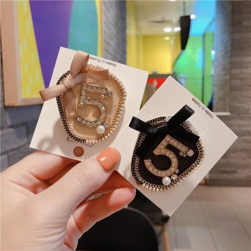 Retro Fabric Bow Brooch Pins Rhinestone Crystal Pearl Badge Scarf Buckle Sweater Corsage Luxulry Brooches for Women Jewelry