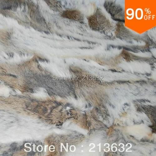 Luxury stuff leather rabbit real fur cheap and good quality Garment Textile accessories material rabbit fur skin