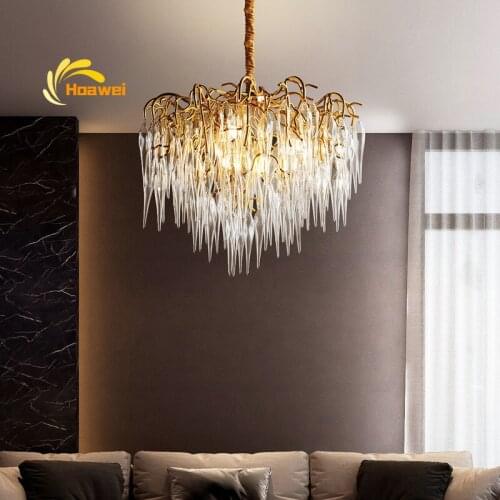 Postmodern chandelier Nordic Light luxury dining room lamp modern simple art bedroom light living room lantern