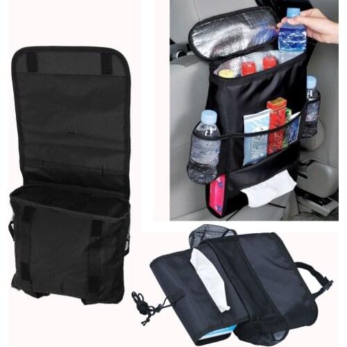 Universal Waterproof Car Back Seat Organizer Storage Bag Multi Pocket Hanging Pouch Assorted 28cmx22cm Auto Accessories Black 4