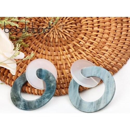 Beadsland Acetic Acrylic Drop Earrings Fashion Cute Romantic Round Women Girls Dancing Party Christmas Gift 39053