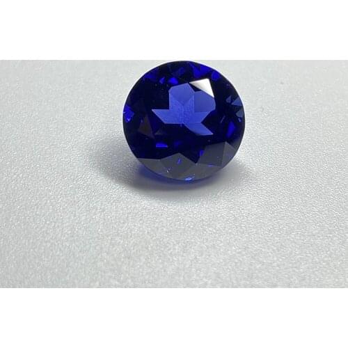 Hight Quality GRC Synthetic Lab Created Blue Sapphire Round 6mm Gemstones for Jewelry Making