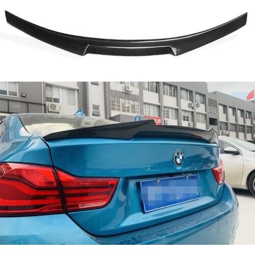 High Quality M STYLE REAL CARBON FIBER REAR TAIL WING TRUNK LIP SPOILER FOR BMW F32 F33 F36 4 Series 2014-2019