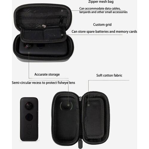 Protective Cover Case Mini Storage Bag Box Carrying Case for Insta360 ONE X2/X Camera Accessories