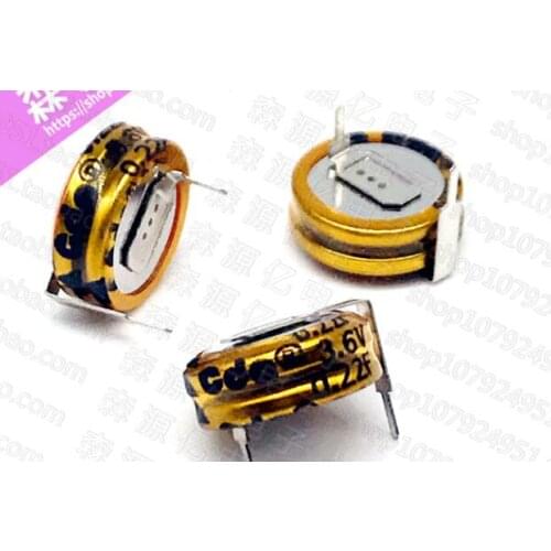 10PCS 3.6V0.22F 12*4.5*10 3.6v 0.22f 224h