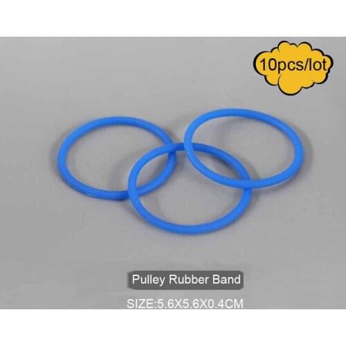 10pcs/lot Big Bricks Parts Pulley Rubber Band Building Blocks DIY Creative STEAM Children Toy Blocks Parts Children Toys