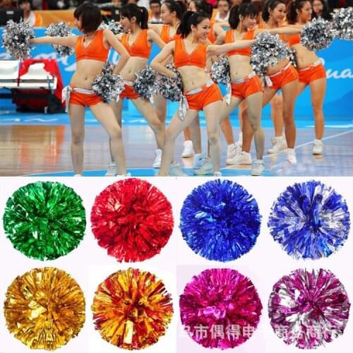 2pcs 50g Star first sport Cheerleading ball hand flowers cheer square dance cheerleading pom pon Cheerleading cheer supplies