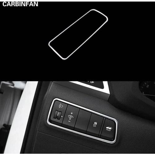 ACCESSORIES HEADLIGHT LAMP SWITCH BUTTON CHROME COVER BEZEL FRAME CONTROLLER KNOB MOULDING Sticker FOR HYUNDAI TUCSON 2015-2017