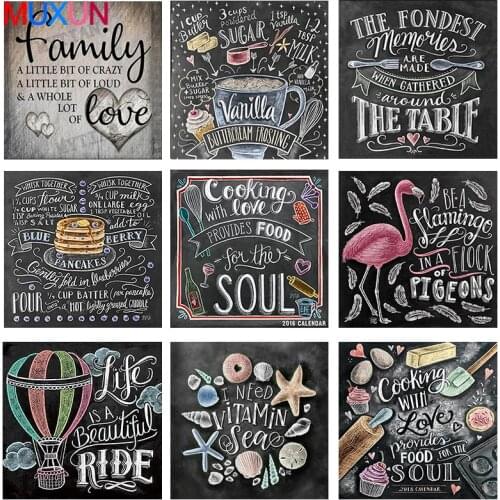 5D Diy Diamond Embroidery Blackboard Diamond Painting New Arrivals Stitch Mosaic Diamond Photos Colorful Decor Blackboard 8Kx4
