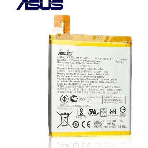 ASUS 100% Original 3000mAh C11P1606 Battery For ASUS Zenfone 3 Laser 5.5" ZC551KL Phone Latest Production High Quality Battery
