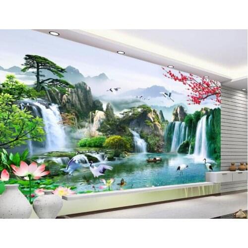 CJSIR 3d Custom Photo Wallpaper Wall Murals Wall Stickers Beautiful TV Background Wall Papel De Parede Para Quarto Tapety