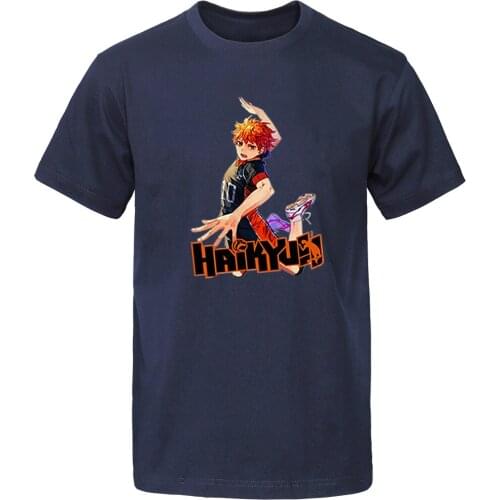 Haikyuu Anime Fly High Men Aoba Jshsai Karasuno Nekona Tshirt T Shirt T Shirts T-shirt Camisas Summer Tees Short Sleeve tee Tops