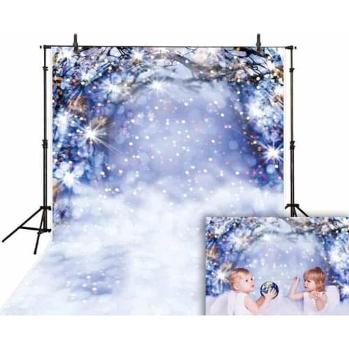 HUAYI Photography Backdrop Christmas Sparkling Snowy Photo Background Newborns Child Family Photobooth Backdrops Christmas