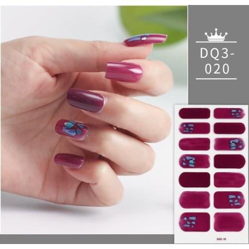 Red Three Sorts 0f Nail Stickers Minimalist Design Solid Colors And Creative Nail Art Manicure Decoration Designer Nail Decals