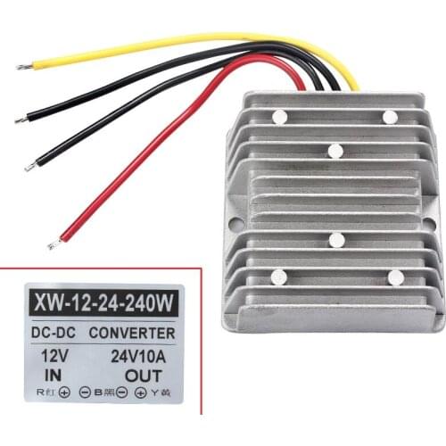 Hot DC Boost Module Converter 12V to 24V DC-DC Converter 10A 240W Step Up Power Converters Regulators Waterproof