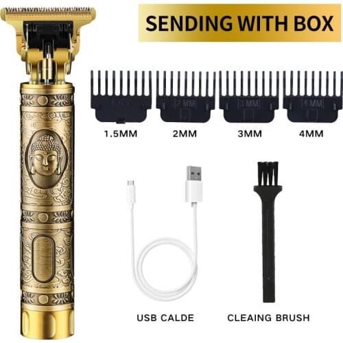 USB T9 Hair Clipper Professional Electric Hair Trimmer Barber Cordless Shaver Trimmer Beard 0mm Men Hair Cutting Machine for Men