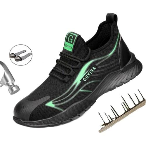 Mens Indestructible Work Safety Shoes Steel Toe Cap Boots Anti-puncture Men Anti-smash Footwear Comfortable Protection Shoes