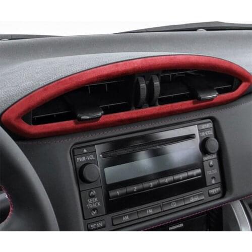 New Alcantara Suede Accessory For Subaru BRZ For Toyota 86 2013-2020 Dashboard Central Air Vent Frame Cover Sticker Styling