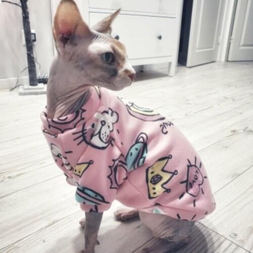 Pet Clothes Spring and Autumn Cat Clothes Pullover Soft Fleece Kitten Puppy Pet Hoodie Dog Jacket Pet Clothing Cats Clothes