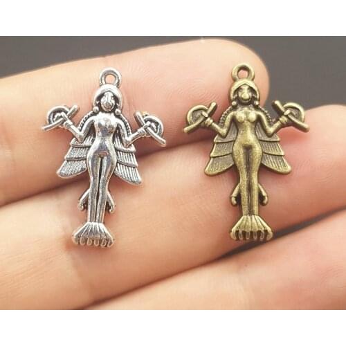 10pcs Lilith | Innana | Ishtar Pendant Charms Demon Sigil Pendant Luciferian Satanic Amulet Jewelry Making DIY Jewelry Findings