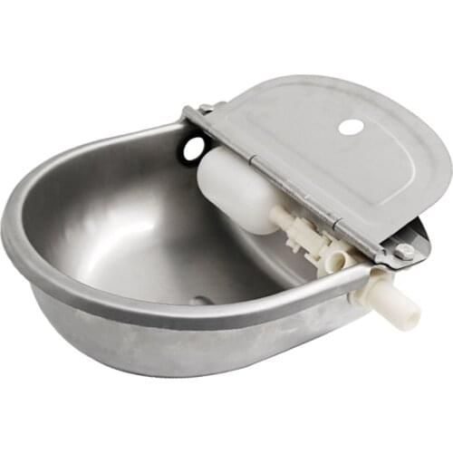 Animal Automatic Waterer Drinking Bowl Cow horse Water Bowls Dog Cattle Sheep Float Bowl Water Outlet Stainless Steel Pig Feeder