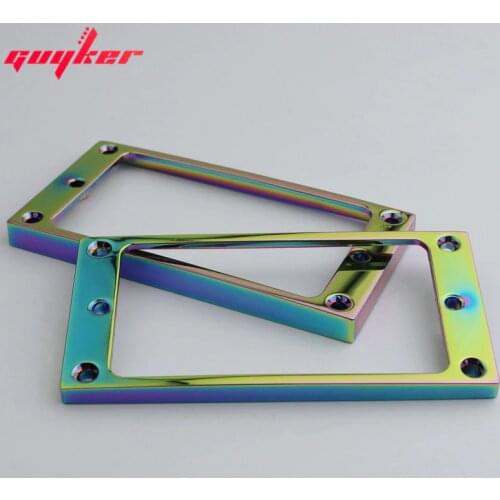 1 Set Chameleon Rainbow Pickup Mounting Rings for Humbucker Pickups Cover Frame Flat Top Set Replacement Electric Guitar or Bass
