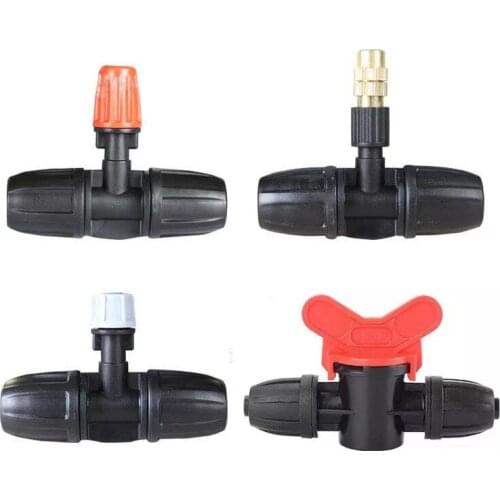 HEMAN Adjustable Brass Nozzle Garden Watering Irrigation Spray Cooling Parts Sprinkler with Connector Water-Vlave Connector