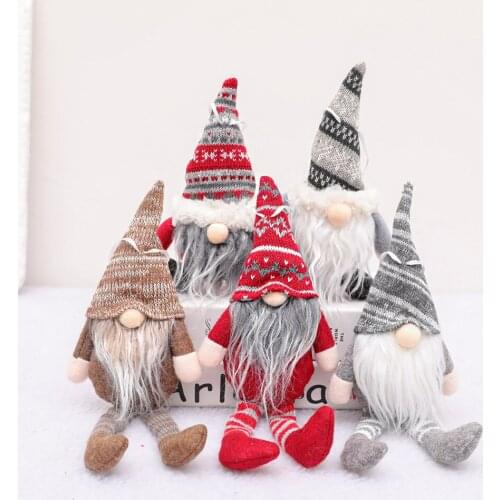Christmas Decoration Supplies Creative Sitting Forest Doll Christmas Tree Pendant Mini Little Doll Hanging Pieces Navidad 2021