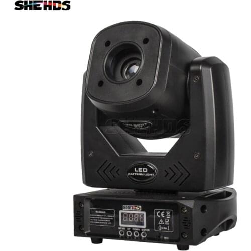 SHEHDS LED 80W With 3 Face Prism Moving Head Light 7 Pattern Electronic Focusing Party Bar Dj Disco DMX Stage Effect Lighting