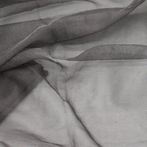 100% silver fiber fabric used for thin breathable radiation protection Mosquito Net