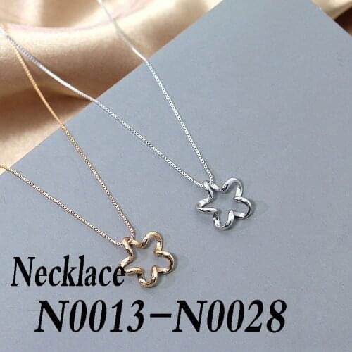 High Quality Delicate Fashion Sterling Silver 925 Necklace N0013-N0027
