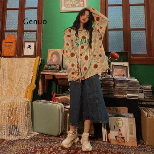 Skirts Women Harajuku Pure A-Line Denim Artistic Vintage Empire Teenagers Stylish Retro Blue Aesthetic High Waist Plus Size 5XL