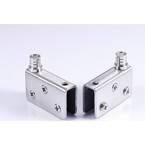 1/2/4pcs Stainless Steel for 5-8mm Glass Door Glass Pivot Clamps Door Hinges TUE88