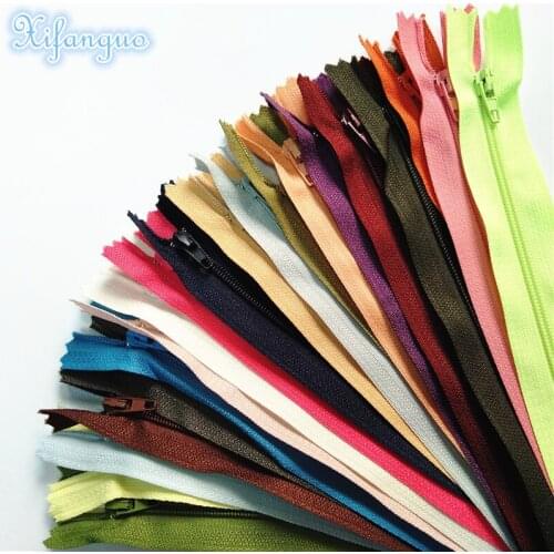 10pcs 3# nylon coil zipper sewing crafts multi-color optional(12-24 inch )