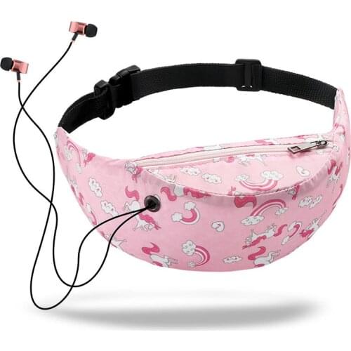 2019 Fashion Floral Print Waist Pack Bag For Women Canvas Letter Pattern Belt Purse Female Sports Waist Pack Waterproof Pocket