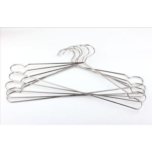 300 pcs 42CM Clothes Hangers Children Favor Stainless Steel Coat Drying Rack Clothes Hanger