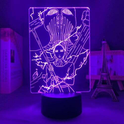 3d Led Light Anime Attack on Titan The War Hammer Titan for Bedroom Decor Light Birthday Gift Manga Attack on Titan Night Lamp