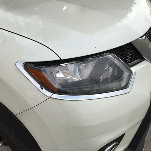 6pcs for Nissan Rogue 2014-2016 x-trail Headlamp eyebrow Decorative strip
