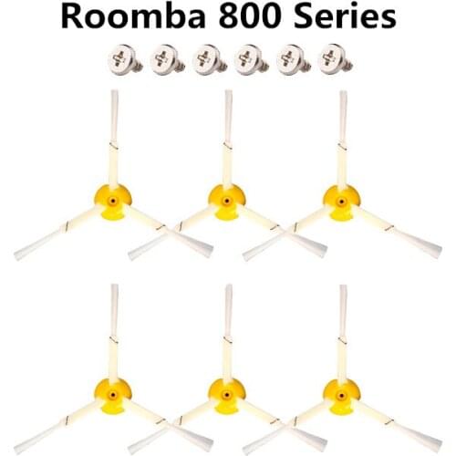 6pcs Washable Accessories Side brush For irobot Roomba 800 Series 820 830 840 850 860 870 890 Robotic Vacuum Cleaner Spare Part