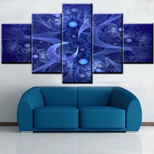 5 pieces of abstract poster home decoration bedroom living room background wall frameless printing canvas art painting core
