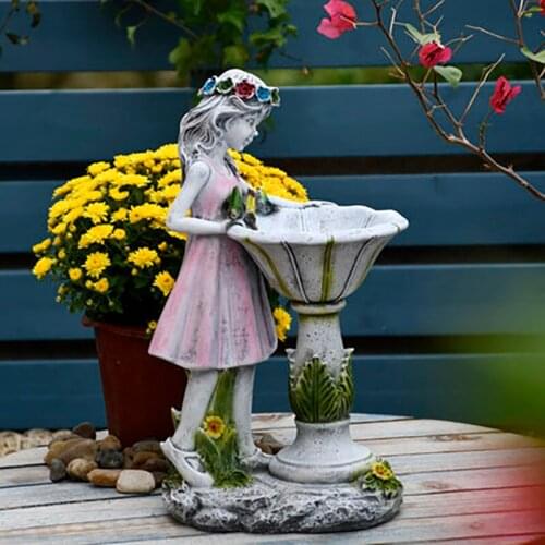 Angel Solar Lamp Tuin Decoratie Ogrod Sculpture Tuinkabouter Poppenhuis Garden Outdoor Grdaens Decoration Meubels Resin 2021