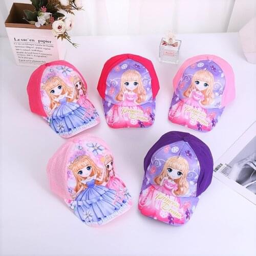 Kid Accession Disney Marvel Frozen Baseball Cap Spiderman Anime Adjustable Spiderman Cartoon Hat for kids Boy Girl Caps Surprise