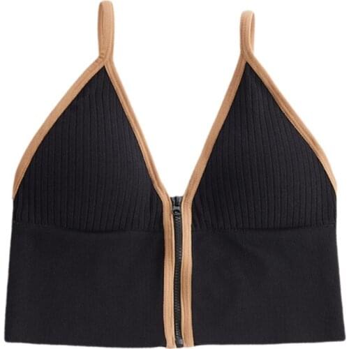 Women Wirefree Bra Sexy Backless Vest Thin Cup Lingerie Bralette Padded Brassiere Seamless Girls Sweet Candy Color Underwear