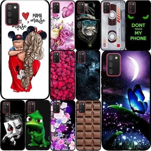 For Samsung Galaxy A02s A12 A32 A52 A72 5G SM-A025F SM-A125F SM-A326B SM-A526B SM-A726B Case Cover Soft TPU Flowers Funda Capa