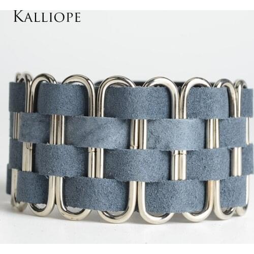 Four rows of back braided metal leather bracelets trendy exquisite jewelry birthday/christmas gift for male