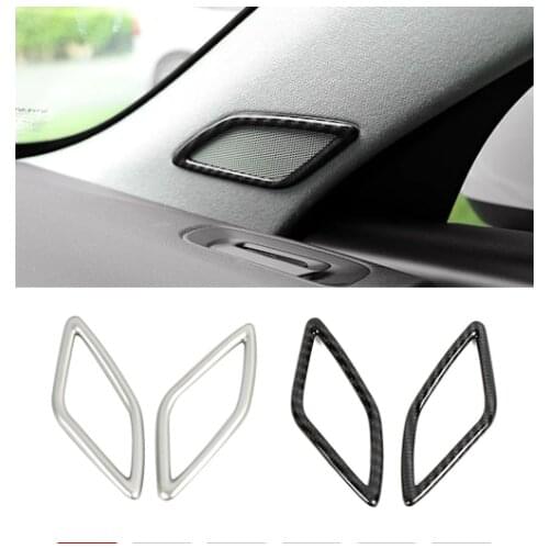 For Volvo XC40 2019 2020 2021 A Pillar Audio Speaker Sound Ring Cover Frame Trim Car Interior Accessories Decoration Sticker