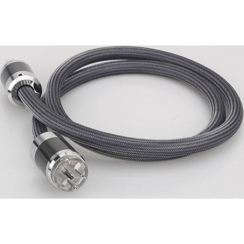 HiFi Audiocrast P101 DW15 Hi-End OFC power cable with Carbon fiber Rhodium plated AC US power plug audio power cord cable