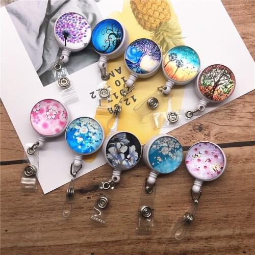 Multifunctional Extendable Pull Badge Holder Badge Reel ID Lanyard Name Tag Card Badge Holder Reels Doctor Nurse Supplies